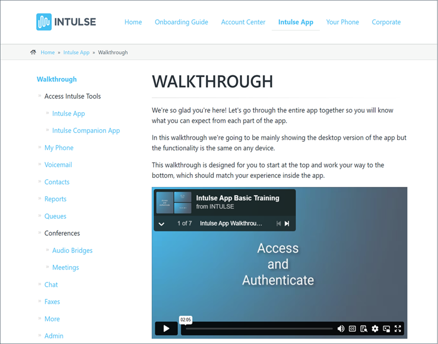 App Walkthrough